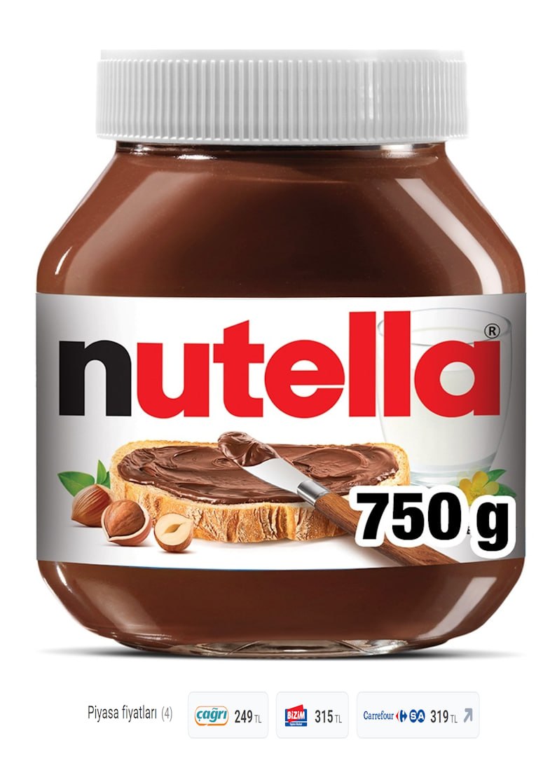 Nutella Kakaolu Fındık Kreması 750 Gr - 189 TL | Hepsiburada Fırsat