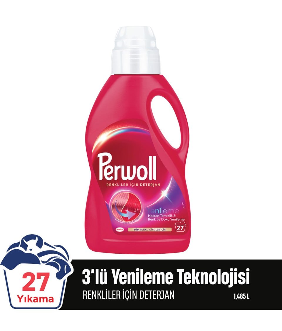 Perwoll Renkliler Hassas Bakım Sıvı Çamaşır Deterjanı 1485 ml (27 Yıkama) - 99 TL | Hepsiburada Fırsat
