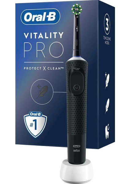 Oral-B D103 Vitality Pro Cross Action Şarjlı Diş Fırçası - Siyah - 1.048 TL | Hepsiburada Fırsat