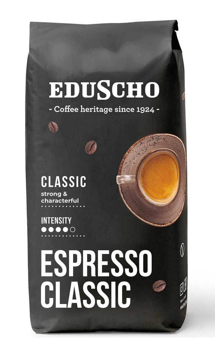 Eduscho Espresso Classic 1kg Çekirdek Kahve Almanya Menşeli Yoğun Lezzetli ve Karakteristik