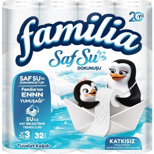 Familia Saf Su Dokunuşu Tuvalet Kağıdı 32'li